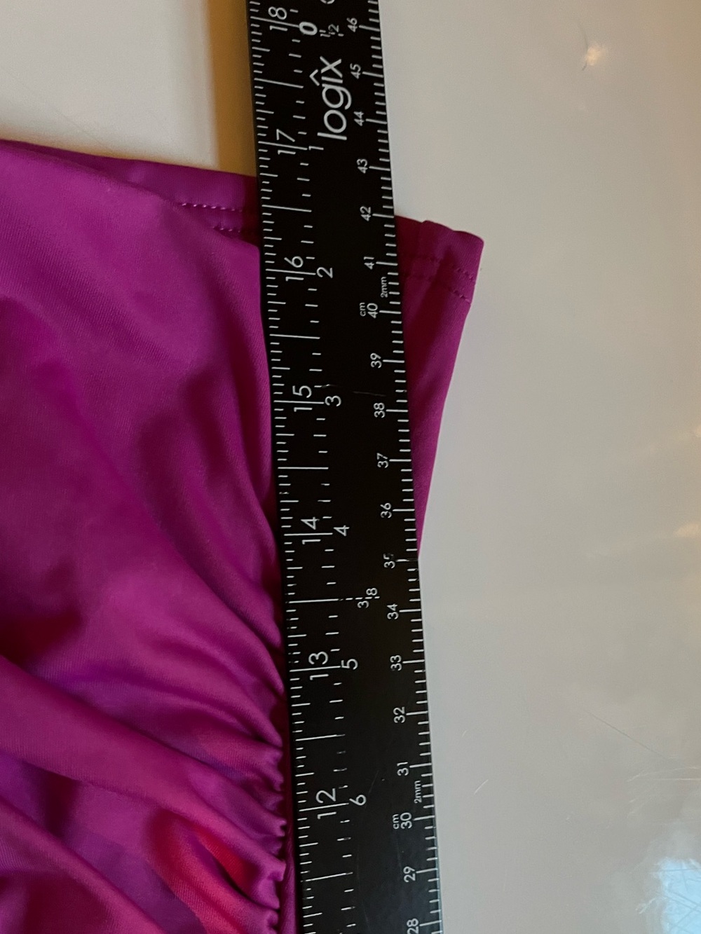 Land's End Womens 24W, Fuschia/Magenta/Hot Pink Twist-Front Tankini Top - Picture 8 of 8